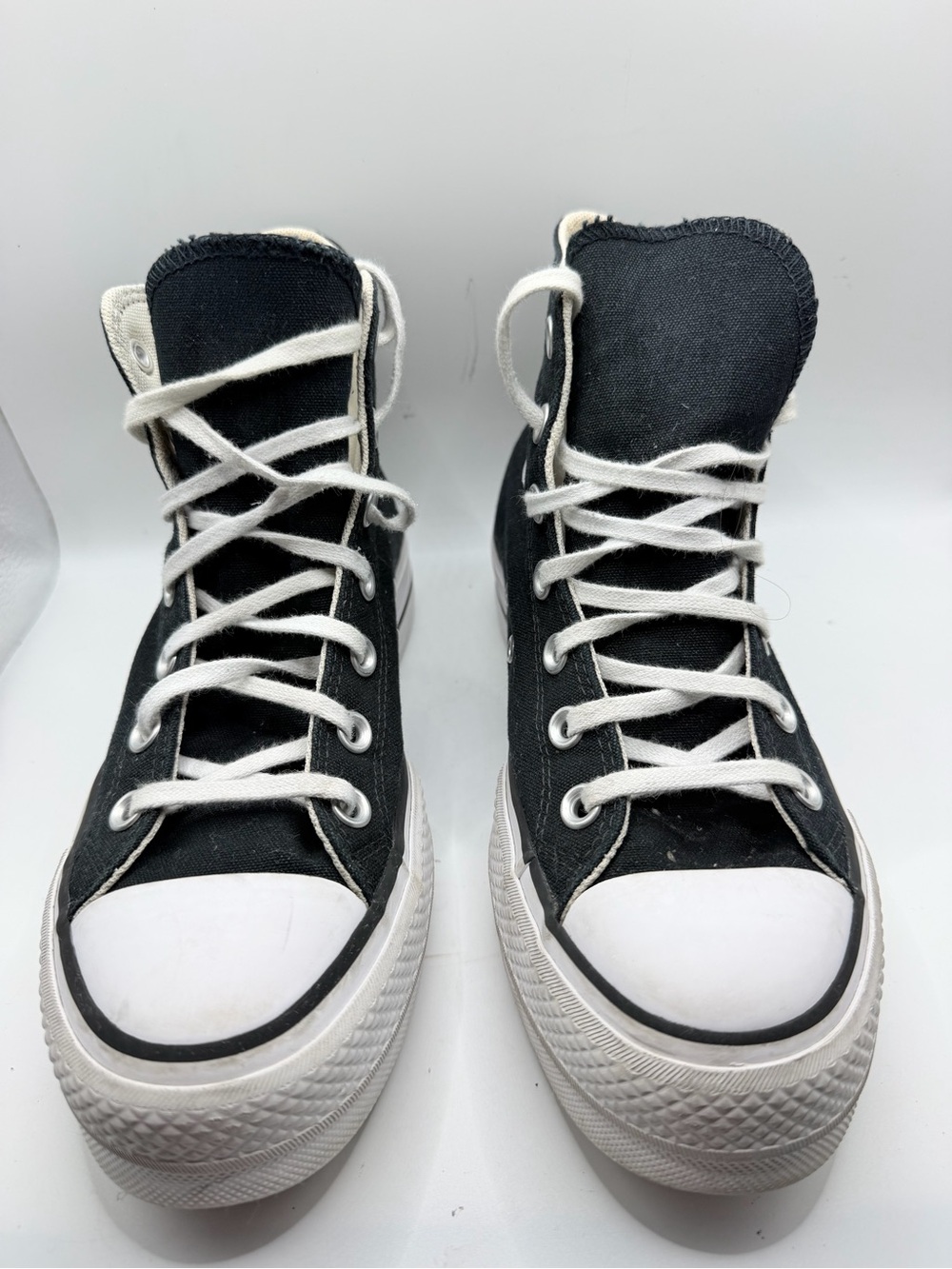 Converse Black and White High-Top Kids Sneakers